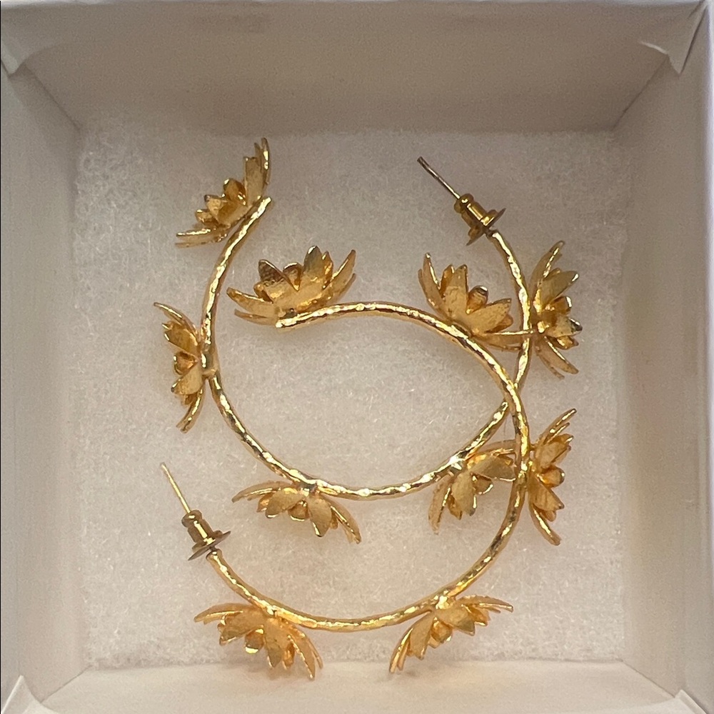 Nicola Bathie floral hoops. Limited edition.